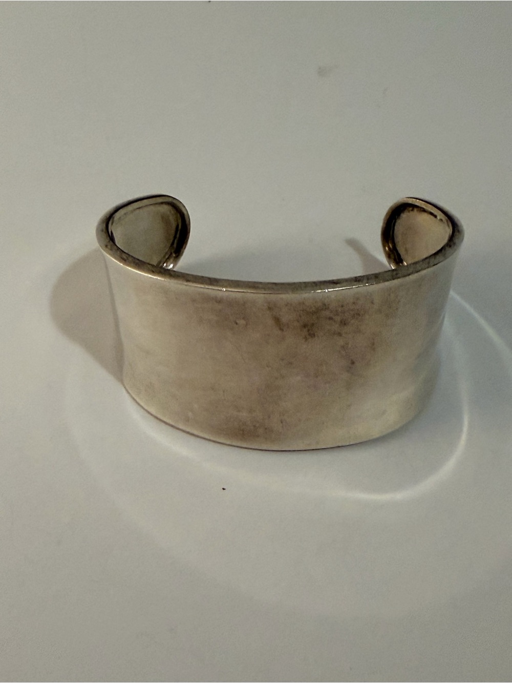 VINTAGE ATI 925 MEXICO Sterling Silver minimalist Cuff Bracelet 7” 33 grams